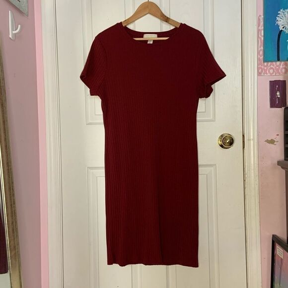 F21+ Fitted Ribbed Dress - Picture 4 of 8